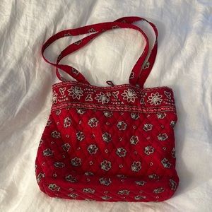 Vera Bradley tote -red bandana